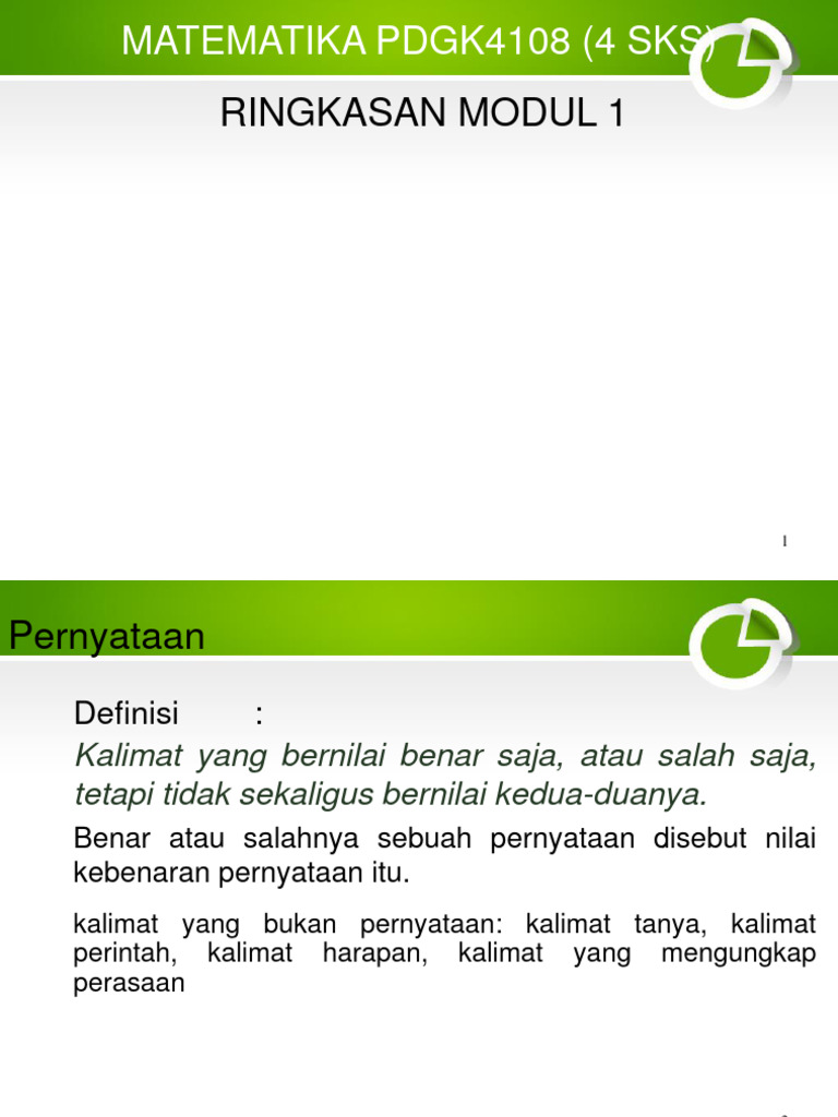 Konsep Dasar Logika Matematika | PDF