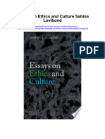 Download Essays On Ethics And Culture Sabina Lovibond full chapter