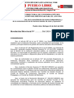 RESOLUCIÓN DIRECTORAL DE CONFORMACIÓN DEL COMITÉ DE GESTIÓN DEL BIENESTAR PARA EL AÑO 2024