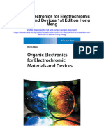 Organic Electronics For Electrochromic Materials and Devices 1St Edition Hong Meng Full Chapter