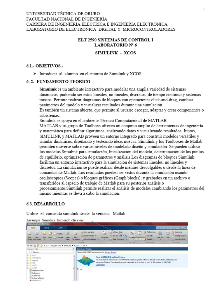 Simulación de Sistemas con Simulink y XCOS | PDF | Matlab | Simulación