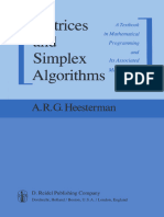 Matrices Algorithms Simplex