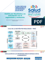 Gestión por Resultados y su articulación con el seguimiento y evaluación