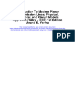 Download Introduction To Modern Planar Transmission Lines Physical Analytical And Circuit Models Approach Wiley Ieee 1St Edition Anand K Verma full chapter