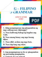 Lapg – Filipino 3 Grammar