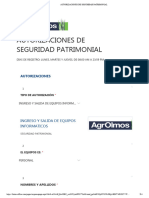 Autorizaciones de Seguridad Patrimonial Practicante 230124