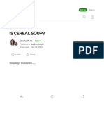 Is CEREAL SOUP?. Ive Always Wondered .. - by QualityOfLife - QualityLifestyle - Medium
