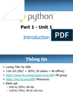 Python 01 Intro