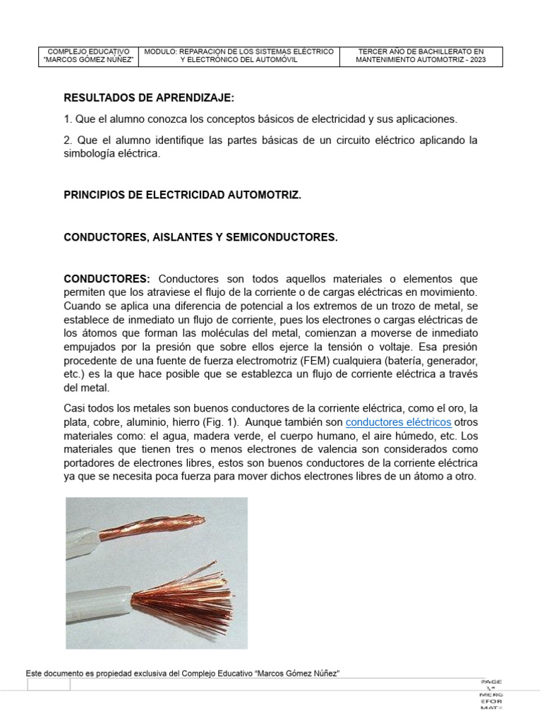 Conductores - Aislantes y Semiconductores | PDF | Aislador ...