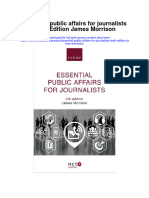Essential Public Affairs For Journalists Sixth Edition James Morrison Full Chapter