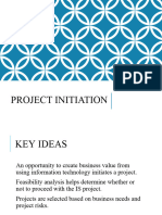 4 Project Initiation