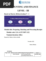 MO 07 Preparing, Matching and Process Reciept