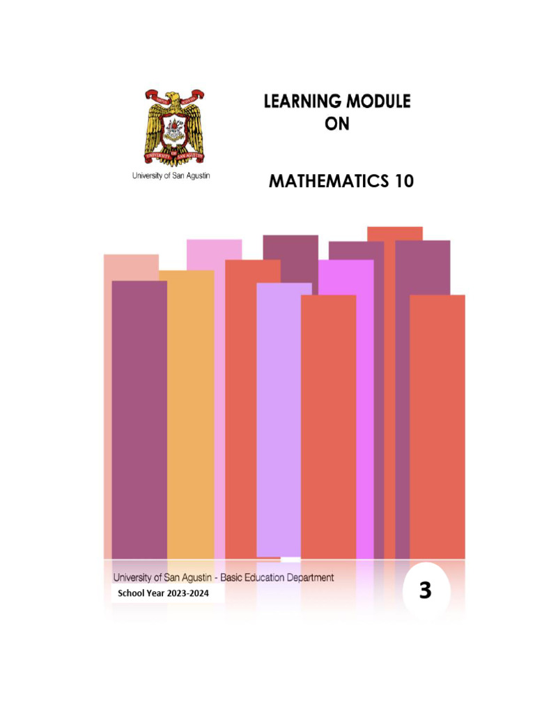 Mathematics 10 module 3 revised 2023 2024 pdf mode statistics