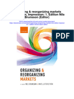 Organizing Reorganizing Markets First Edition Impression 1 Edition Nils Brunsson Editor Full Chapter