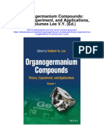 Organogermanium Compounds Theory Experiment and Applications 2 Volumes Lee V Y Ed Full Chapter