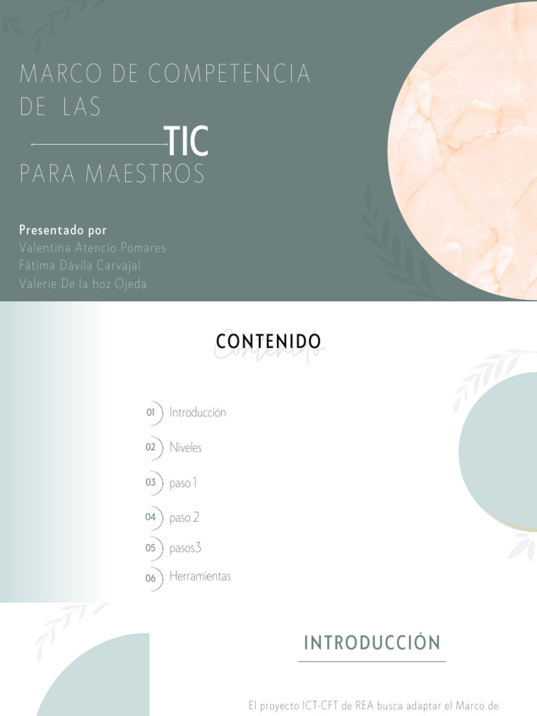 Marco de Las Competencias TIC | PDF | Maestros | Aprendizaje