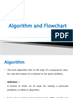 Algorithm and Flowchart