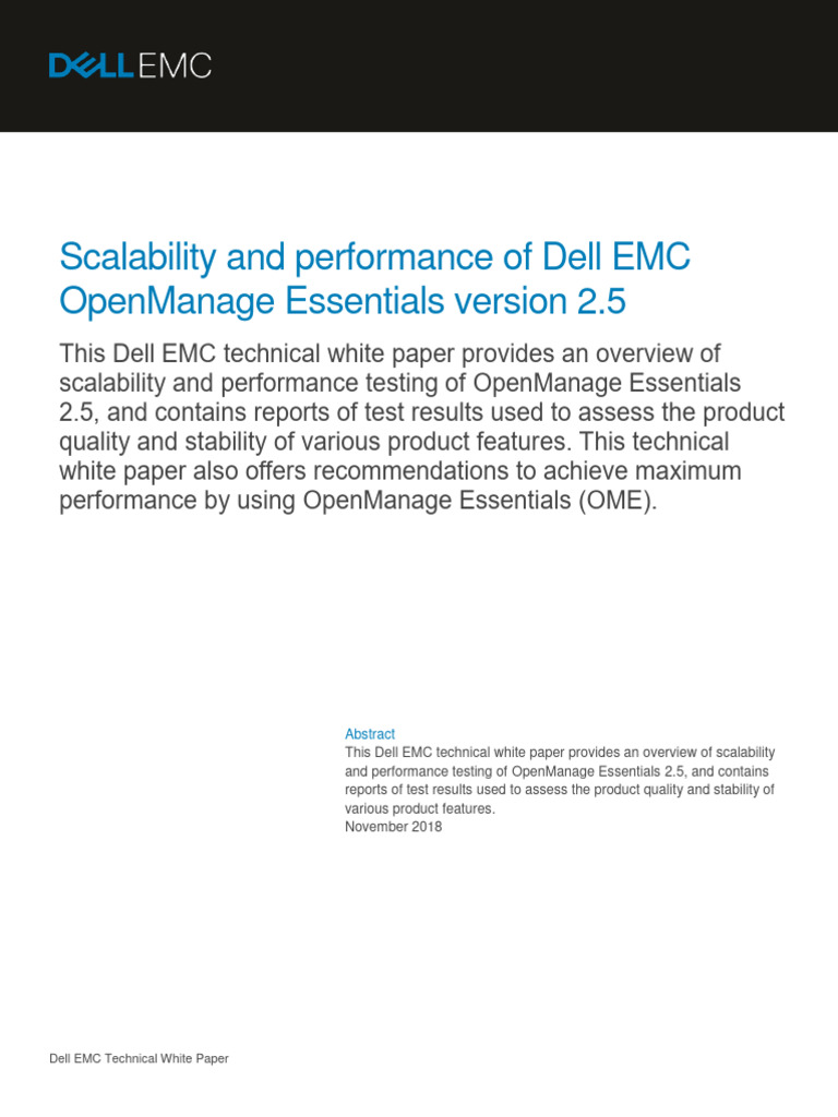Dell EMC OpenManage Insights | PDF | Server (Computing) | Databases