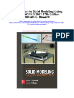 Introduction To Solid Modeling Using Solidworks 2021 17Th Edition William E Howard Full Chapter