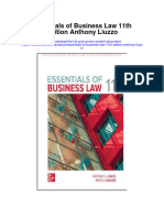 Download Essentials Of Business Law 11Th Edition Anthony Liuzzo full chapter