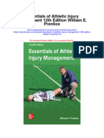 Essentials of Athletic Injury Management 12Th Edition William E Prentice 2 Full Chapter