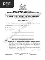 DCI Inspection Proforma for BDS Colleges | PDF | Dental Degree | Hospital