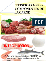 Caracteristicas Generales y Componentes de La Carne