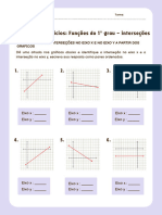 Aluno - 3 Folha de Exercícios Funções Do 1º Grau - Interseccões