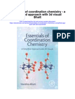 Essentials of Coordination Chemistry A Simplified Approach With 3D Visual Bhatt Full Chapter