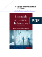 Essentials of Clinical Informatics Mark E Frisse Full Chapter