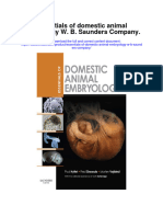 Essentials of Domestic Animal Embryology W B Saunders Company Full Chapter