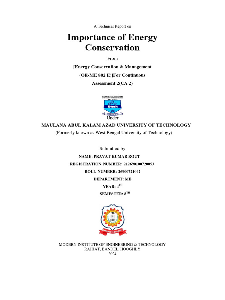 26900721042-Pravat Rout-Energy Conservation & management-ME | PDF ...