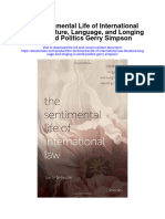 Download The Sentimental Life Of International Law Literature Language And Longing In World Politics Gerry Simpson full chapter