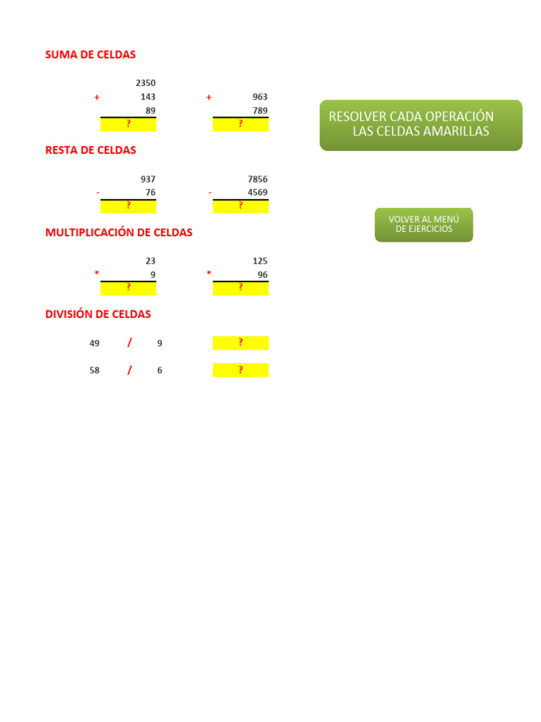 Ejercicios de excel primera edici n pdf