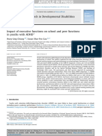 Impact of Executive Functions Youths ADHD