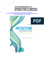 Intuitive Biostatistics A Nonmathematical Guide To Statistical Thinking 4Th Edition Harvey Motulsky Full Chapter