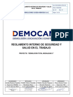 SIG-SSOMA-OTDC-001 Reglamento Interno de Seguridad y Salud en El Trabajo