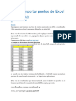 117544476 Como Importar Puntos de Excel a AutoCAD