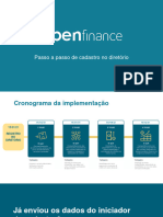 Open Finance Cadastro Diretorio Passo a Passo