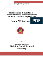 B.Tech Chemical Engineering Batch 2018