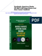 Download Inverse Synthetic Aperture Radar Imaging With Matlab Algorithms 2Nd Edition Caner Ozdemir full chapter