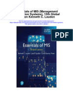 Download Essentials Of Mis Management Information Systems 15Th Global Edition Kenneth C Laudon full chapter