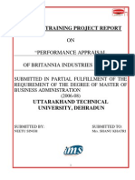 Summer Training Project Report: ON "Performance Appraisal of Britannia Industries Limited"