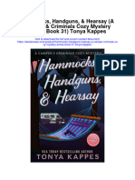 Hammocks Handguns Hearsay A Camper Criminals Cozy Mystery Series Book 31 Tonya Kappes Full Chapter