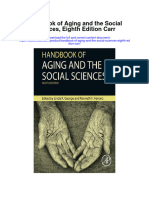 Handbook of Aging and The Social Sciences Eighth Edition Carr Full Chapter