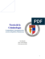 Criminalidad y desorganización social en República Dominicana-ANA SALCEDO   
