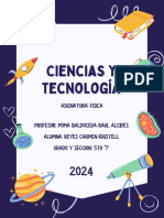 Documento A4 Portada Proyecto Ciencias Doddle Azul