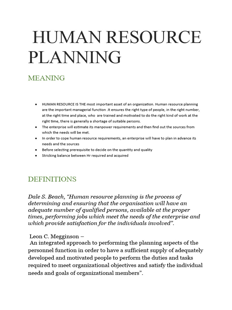 Advanced Planning Meaning