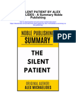 Download The Silent Patient By Alex Michaelides A Summary Noble Publishing full chapter