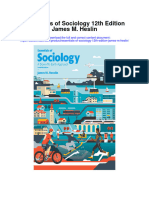 Essentials of Sociology 12Th Edition James M Heslin Full Chapter